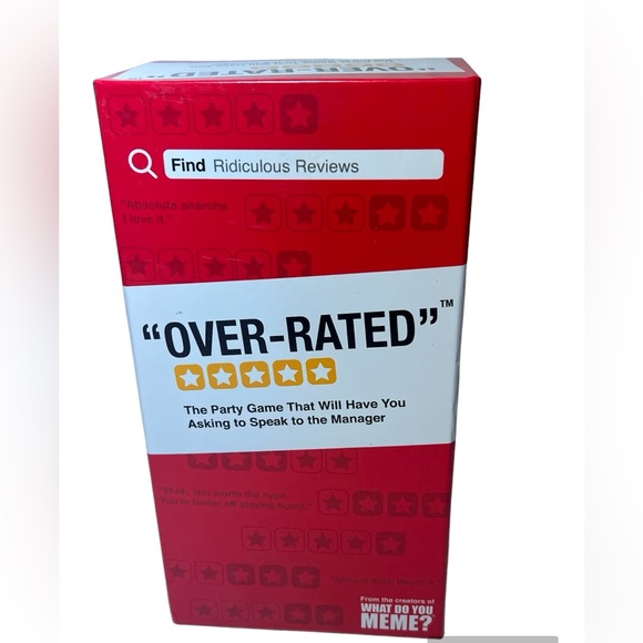 Over-Rated by the creators of What Do You Meme party game - Picture 1 of 4